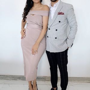 Off shoulder maybe midi dress